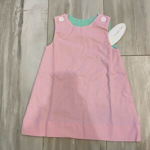 NWT Lullaby Set Olivia Pink and Green Textured Light Corduroy Jumper, size 24M